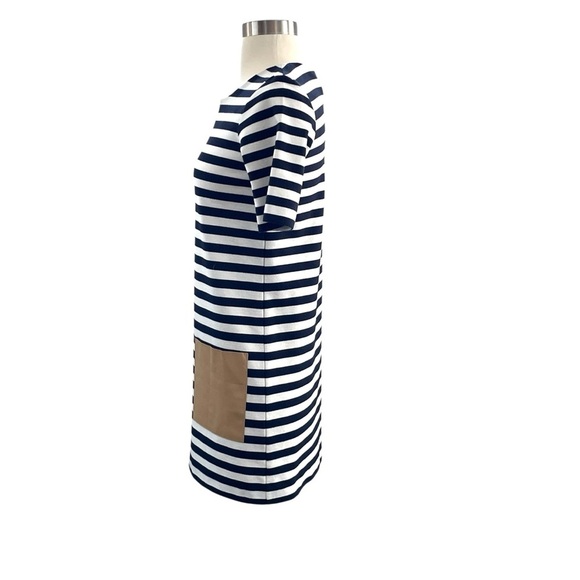 Club Monaco Blue and White Sheath Mini Dress - Picture 3 of 13